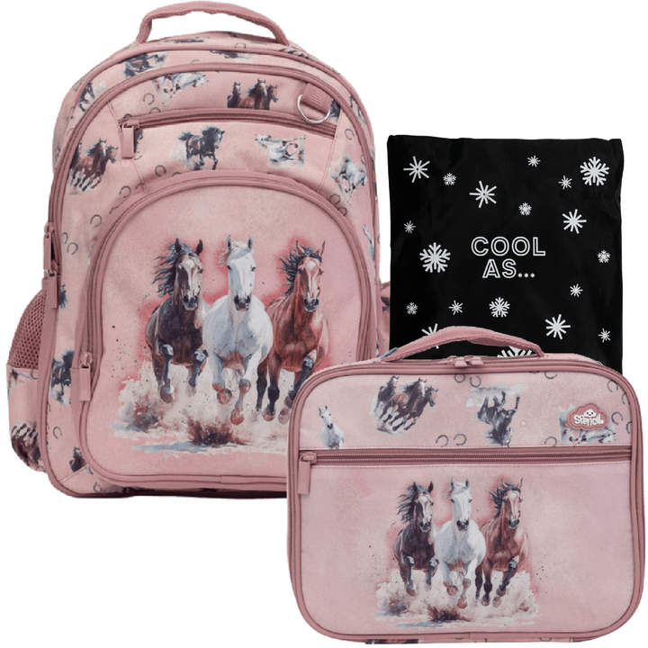 Spencil BIG Insulated Bag & Backpack Bundle - Wild Horses