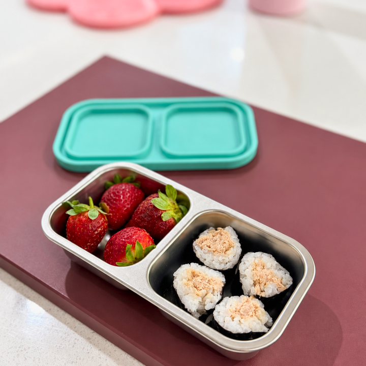 COMING SOON - EverBento Stainless Steel & Silicone Snack Duo - River Mint
