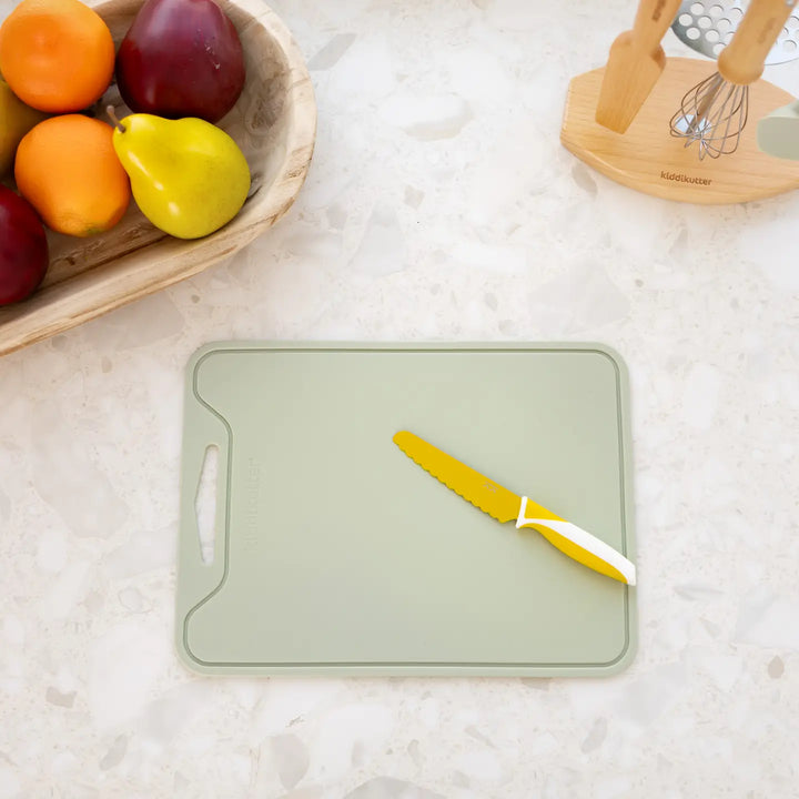 Kiddikutter Non-Slip Cutting Board - Sage Green