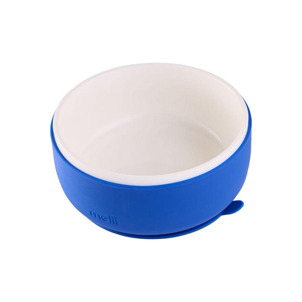 Melii Ceramic Bowl with Silicone Sleeve - Blue