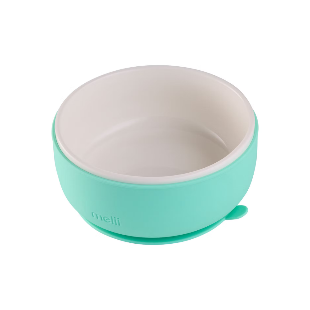 Melii Ceramic Bowl with Silicone Sleeve - Teal