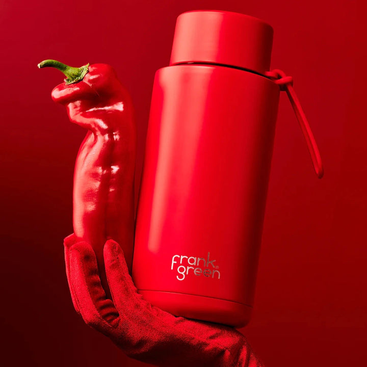 Frank Green Insulated Drink Bottle 1L - Atomic Red