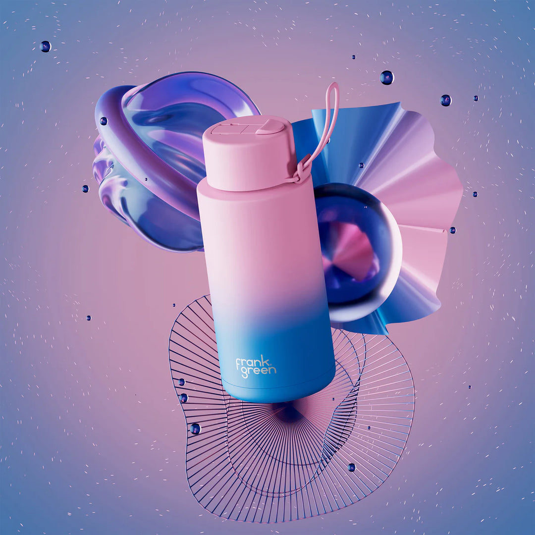 Frank Green Insulated Drink Bottle 1L Gradient - Wild Orchid