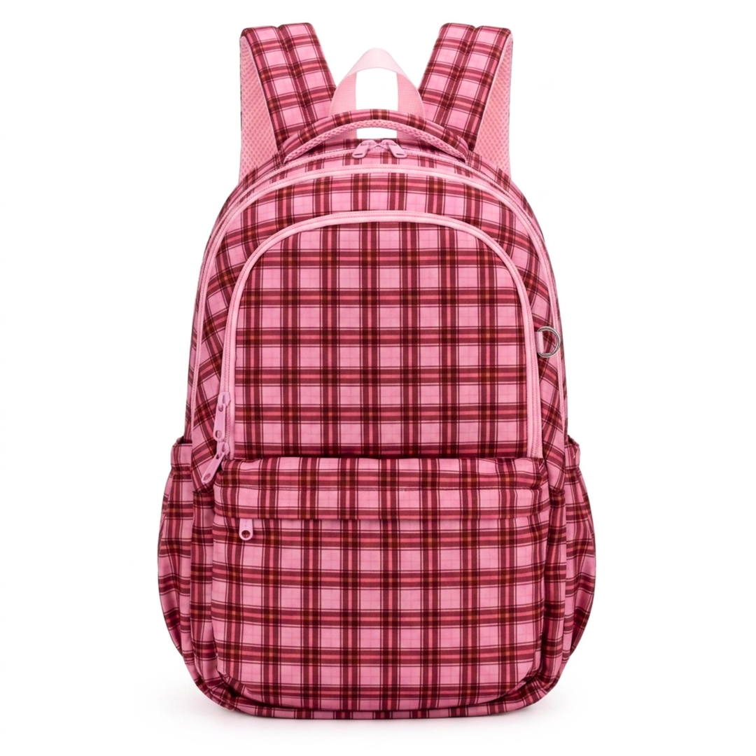 Kinnder Campus/Junior Backpack + Insulated Lunch Bag + Ice Pack Bundle - Berry Tarte