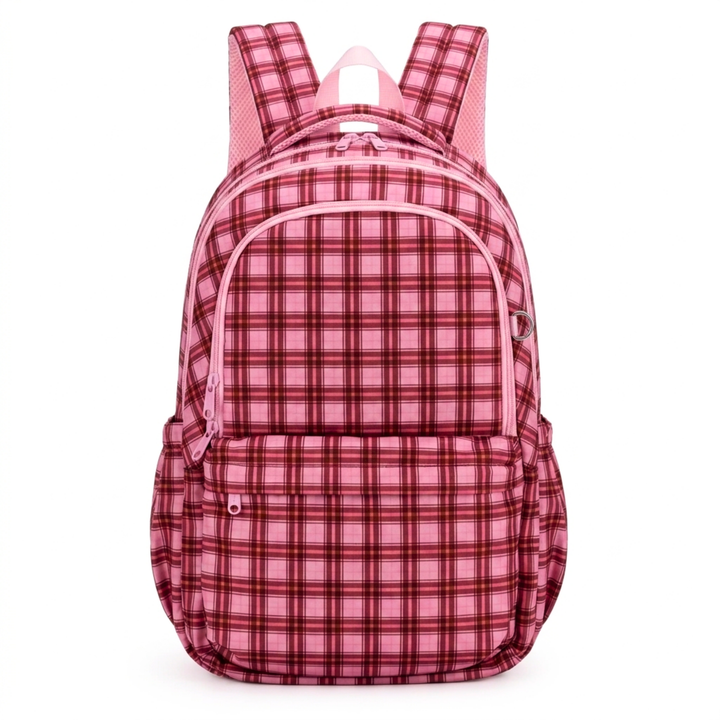 Kinnder Campus/Junior Backpack + Insulated Lunch Bag + Ice Pack Bundle - Berry Tarte