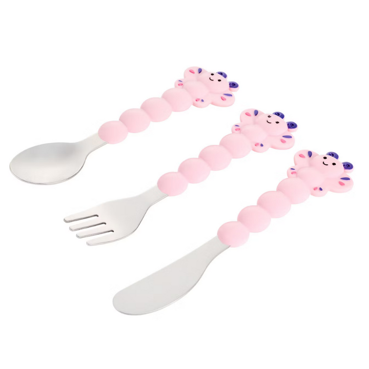 Melii Stainless Steel Cutlery Set in Case - Butterfly