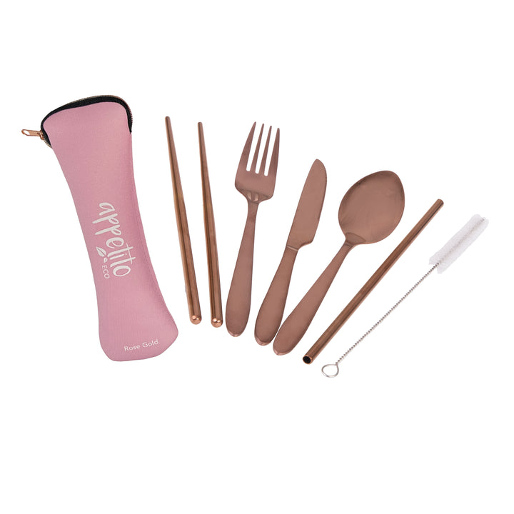 Appetito 6pc Stainless Steel Cutlery Set - Assorted Colours
