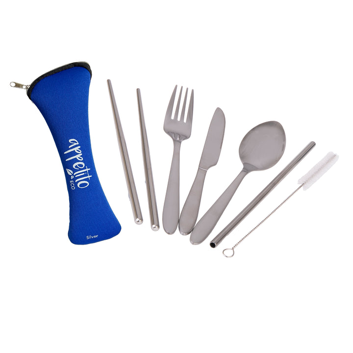 Appetito 6pc Stainless Steel Cutlery Set - Assorted Colours