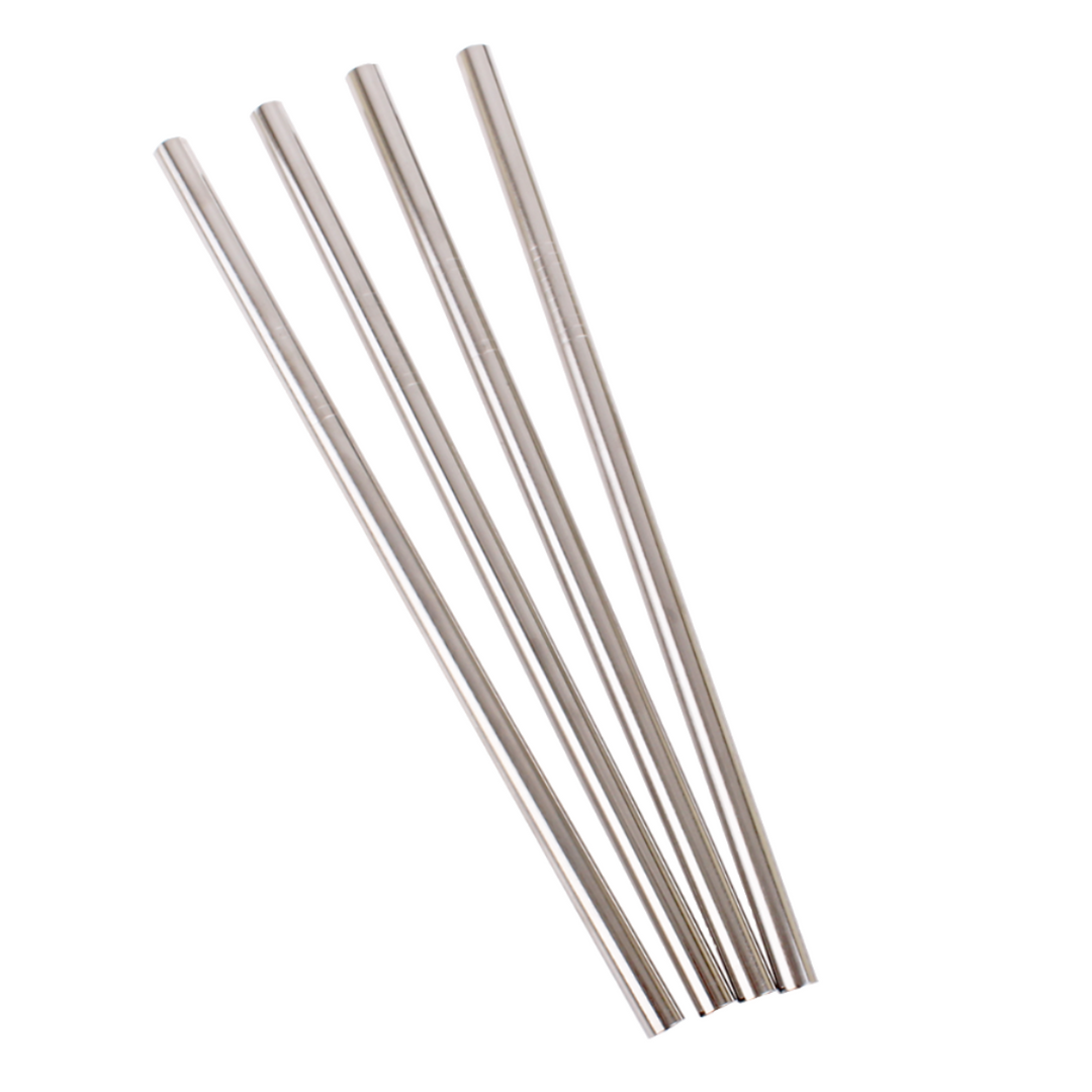 Appetito Individual Stainless Steel Drinking Straw - Straight