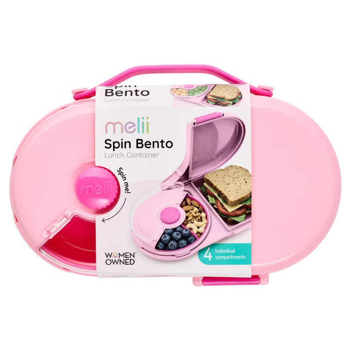 Melii Spin Bento Lunchbox - Pink