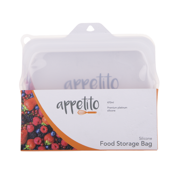 Appetito Silicone Food Storage Bag - Medium - CLEARANCE