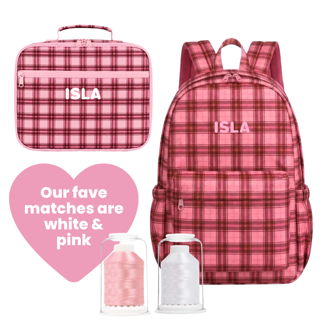 Kinnder Campus/Junior Backpack + Insulated Lunch Bag + Ice Pack Bundle - Berry Tarte