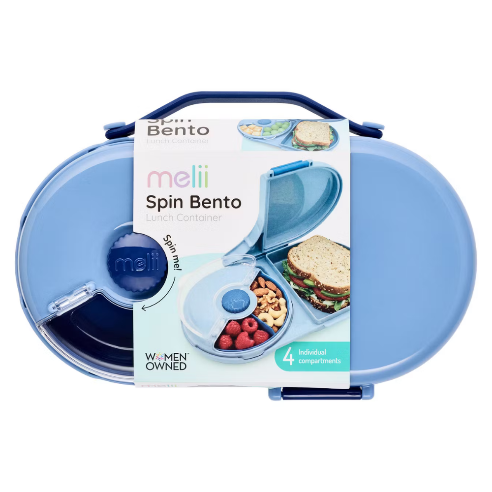 Melii Spin Bento Lunchbox - Blue