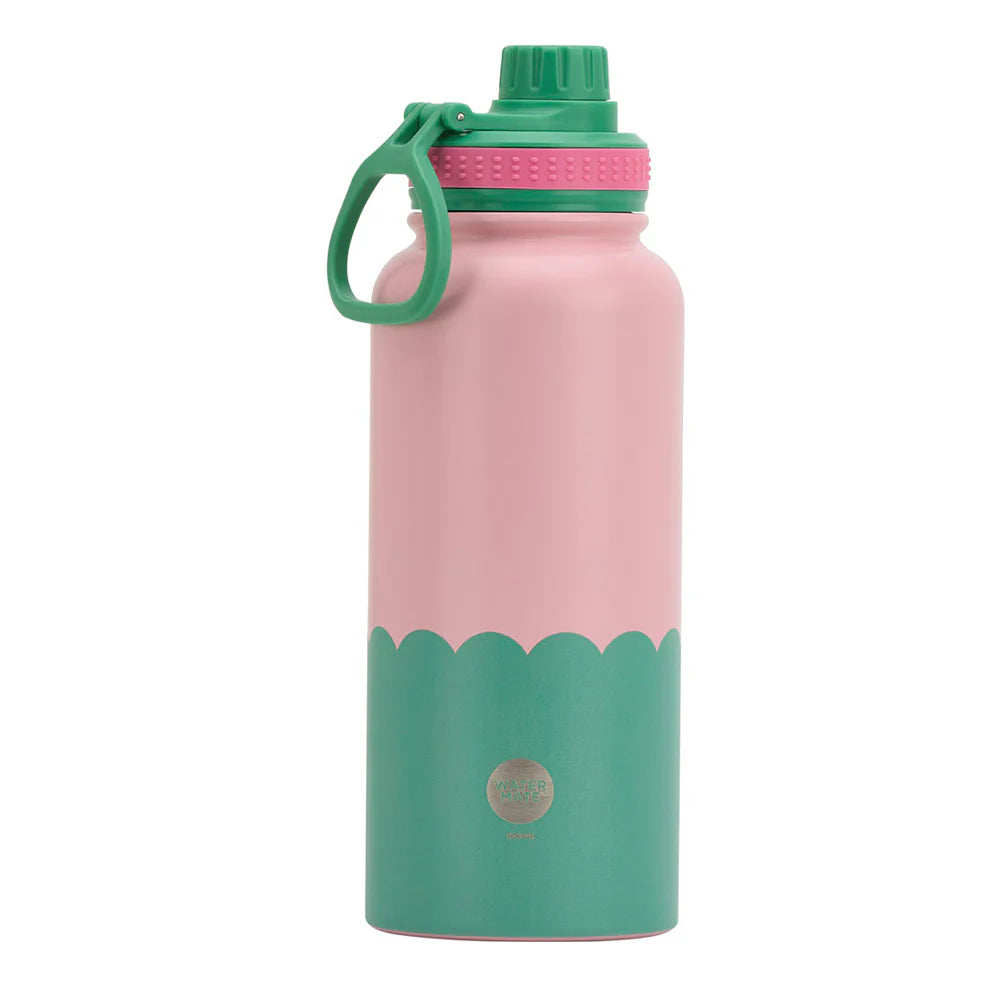 Annabel Trends Insulated Watermate Bottle - 1L Wave - Musk & Green