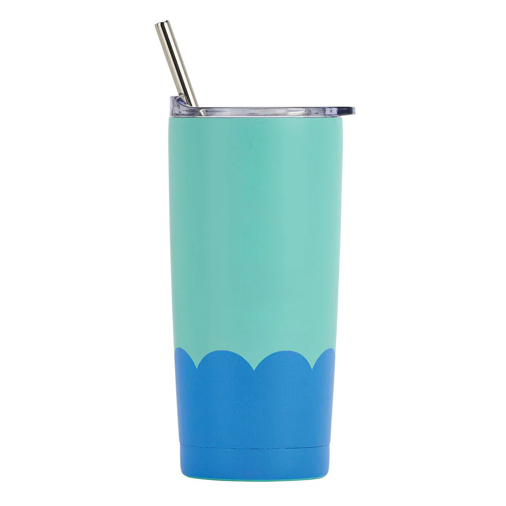 Annabel Trends Insulated Smoothie Cup - Wave - Aqua & Blue