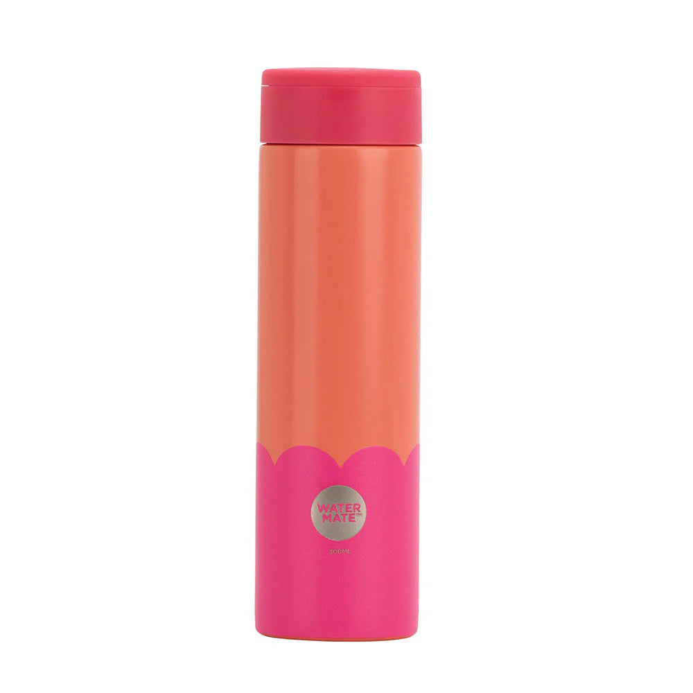 Annabel Trends Insulated MINI Bottle - Wave - Orange & Hot Pink