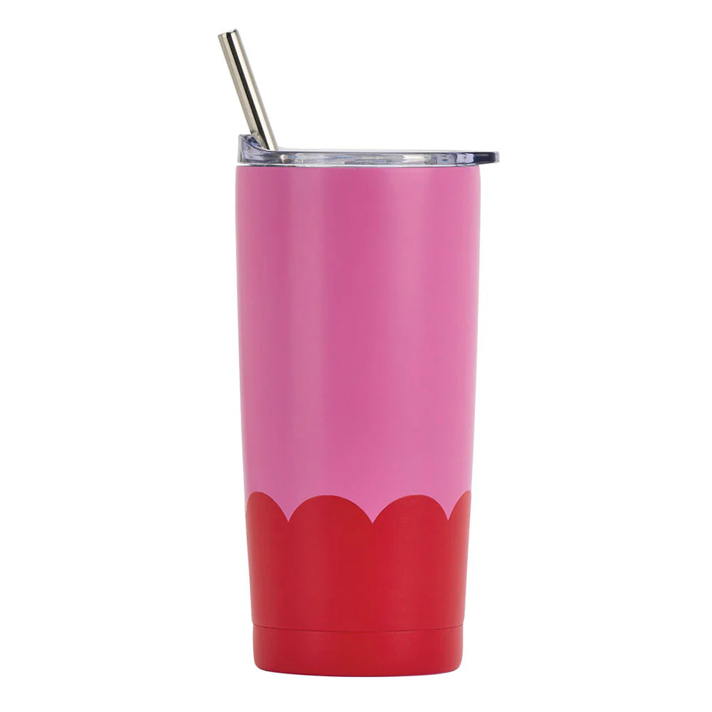 Annabel Trends Insulated Smoothie Cup - Wave - Pink & Red