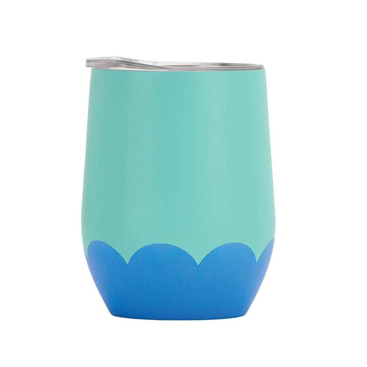 Annabel Trends Insulated Wine Tumbler - Wave - Aqua & Blue