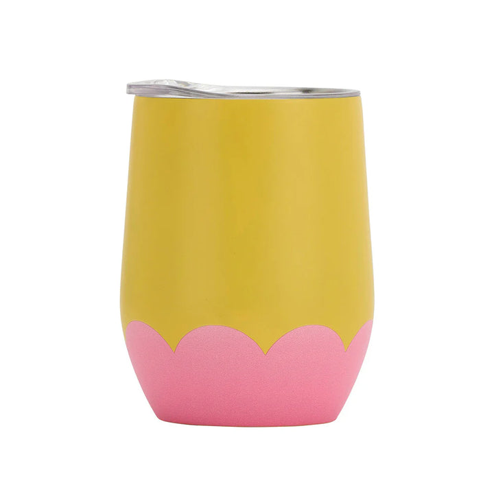 Annabel Trends Insulated Wine Tumbler - Wave - Yellow & Candy