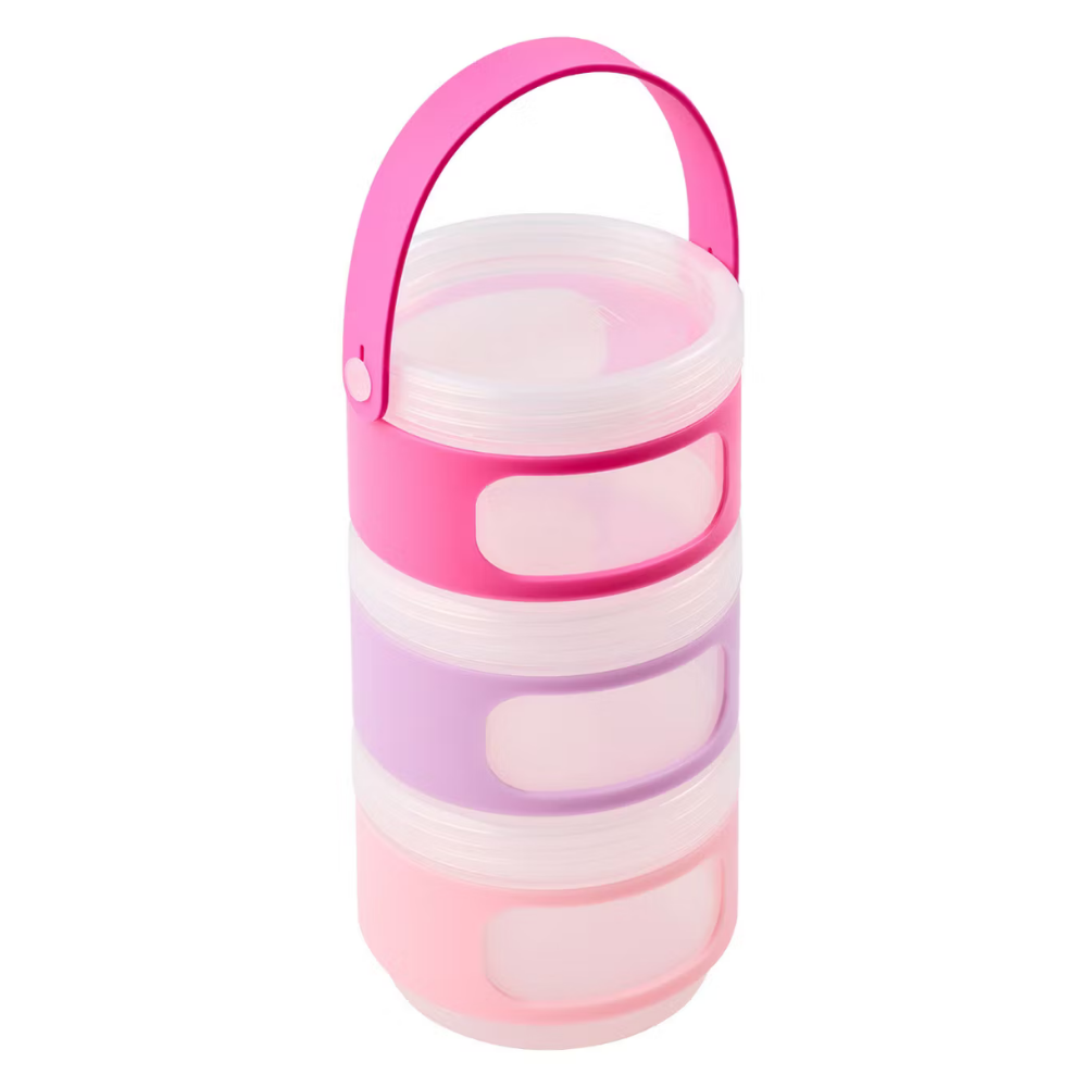 Melii Stackable Snack Containers - Pink
