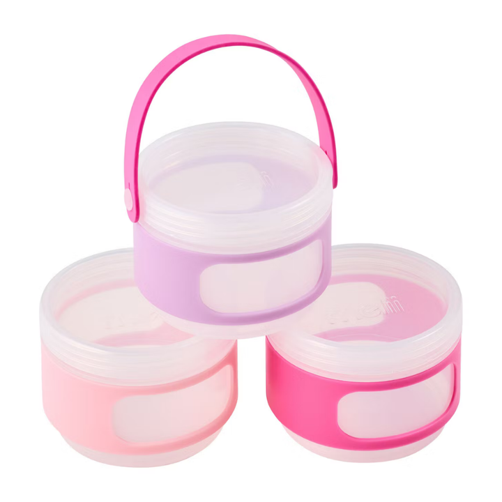 Melii Stackable Snack Containers - Pink