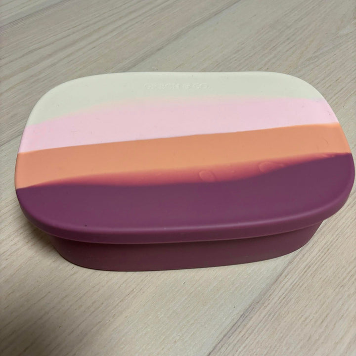 Grech & Co Grand Silicone Lunch Box - Mauve Rose Ombre