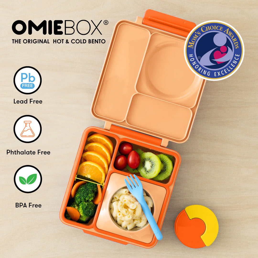 PRE-ORDER - OmieBox Hot & Cold Lunch Box V2 - Poppy Orange