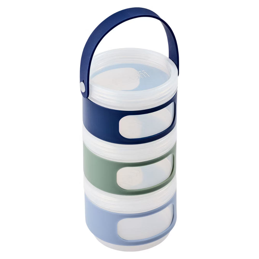 Melii Stackable Snack Containers - Blue