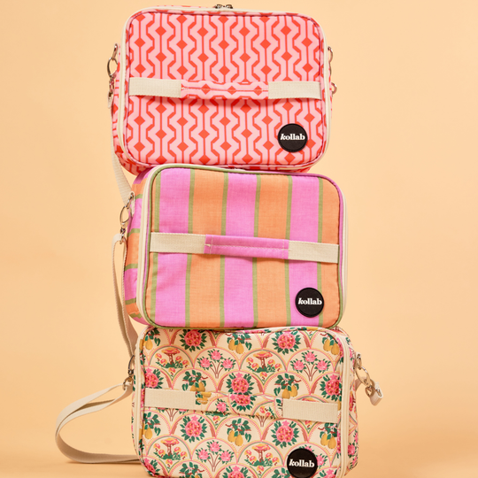 PRE- ORDER Kollab Insulated Bento Lunch Bag - Needlepoint Garden