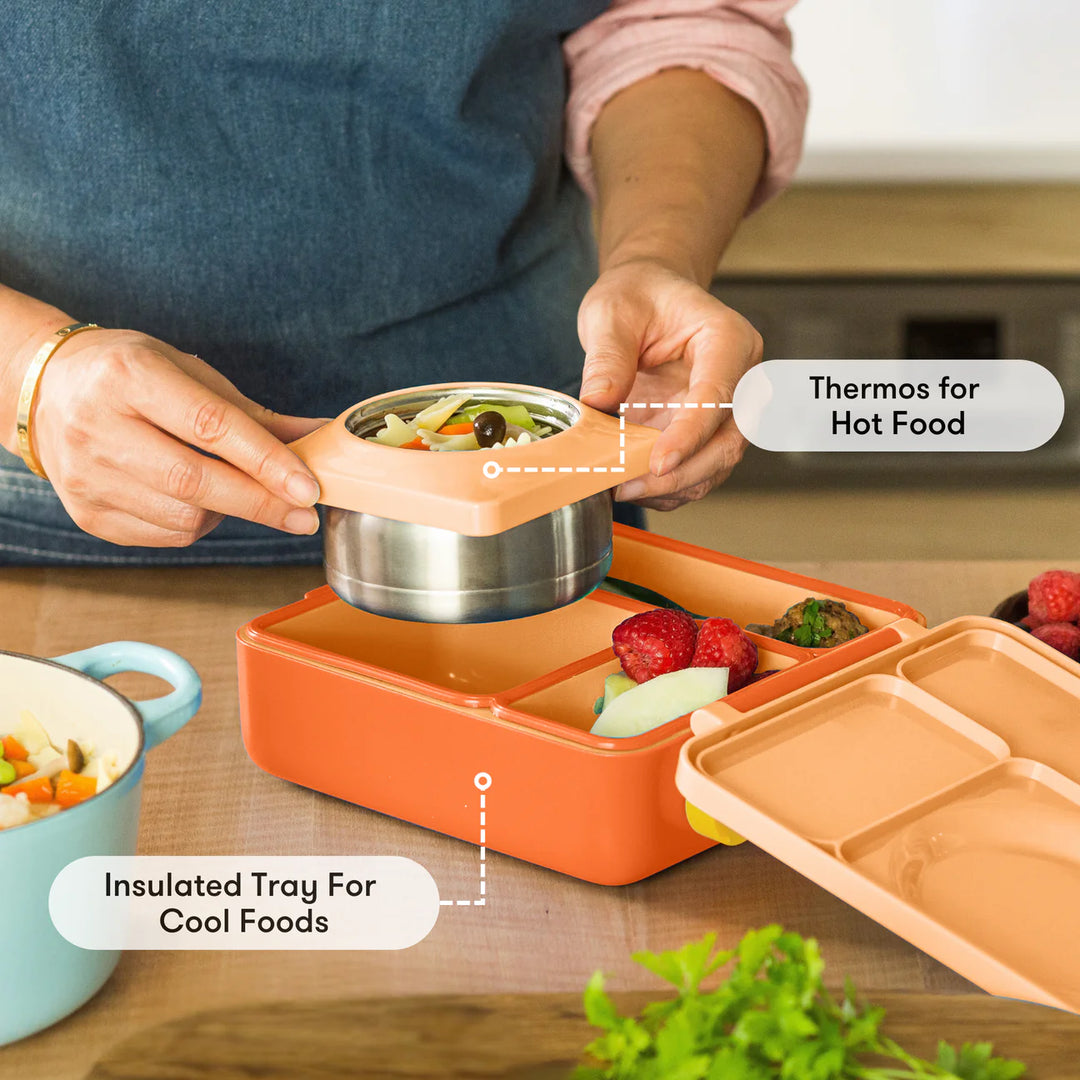 PRE-ORDER - OmieBox Hot & Cold Lunch Box V2 - Poppy Orange