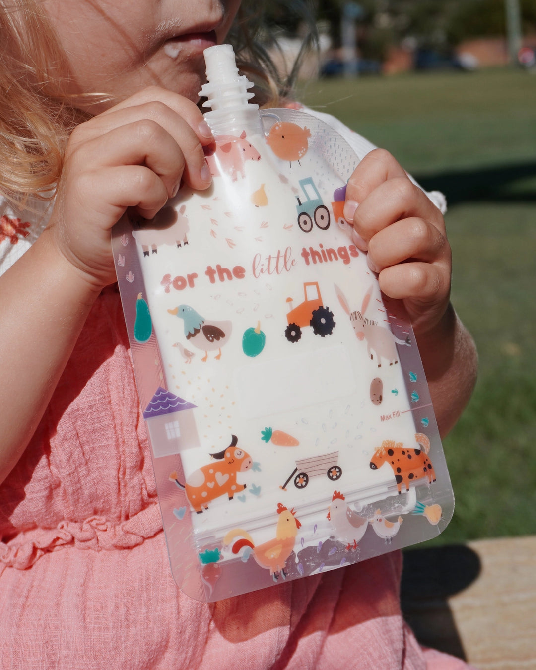 Sinchies 150ml Reusable Food Pouch - 5 Pack - Farmyard Friends