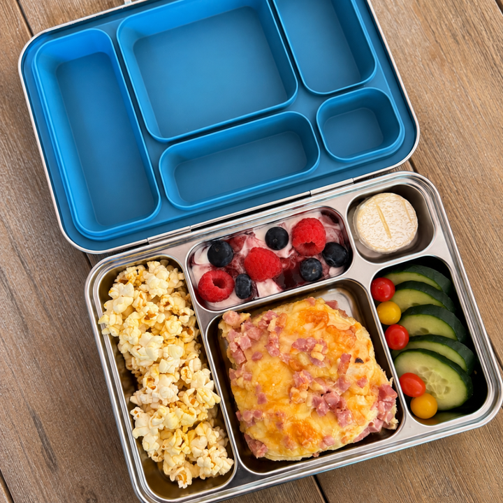 EverBento Classic Stainless Steel & Silicone Bento 3pk Bundle - Bluebell Blue