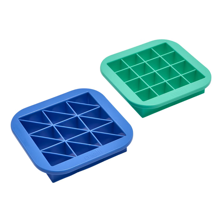 Melii Brights Bite Size Sandwich Cutters - Set of 2 - Blue & Green
