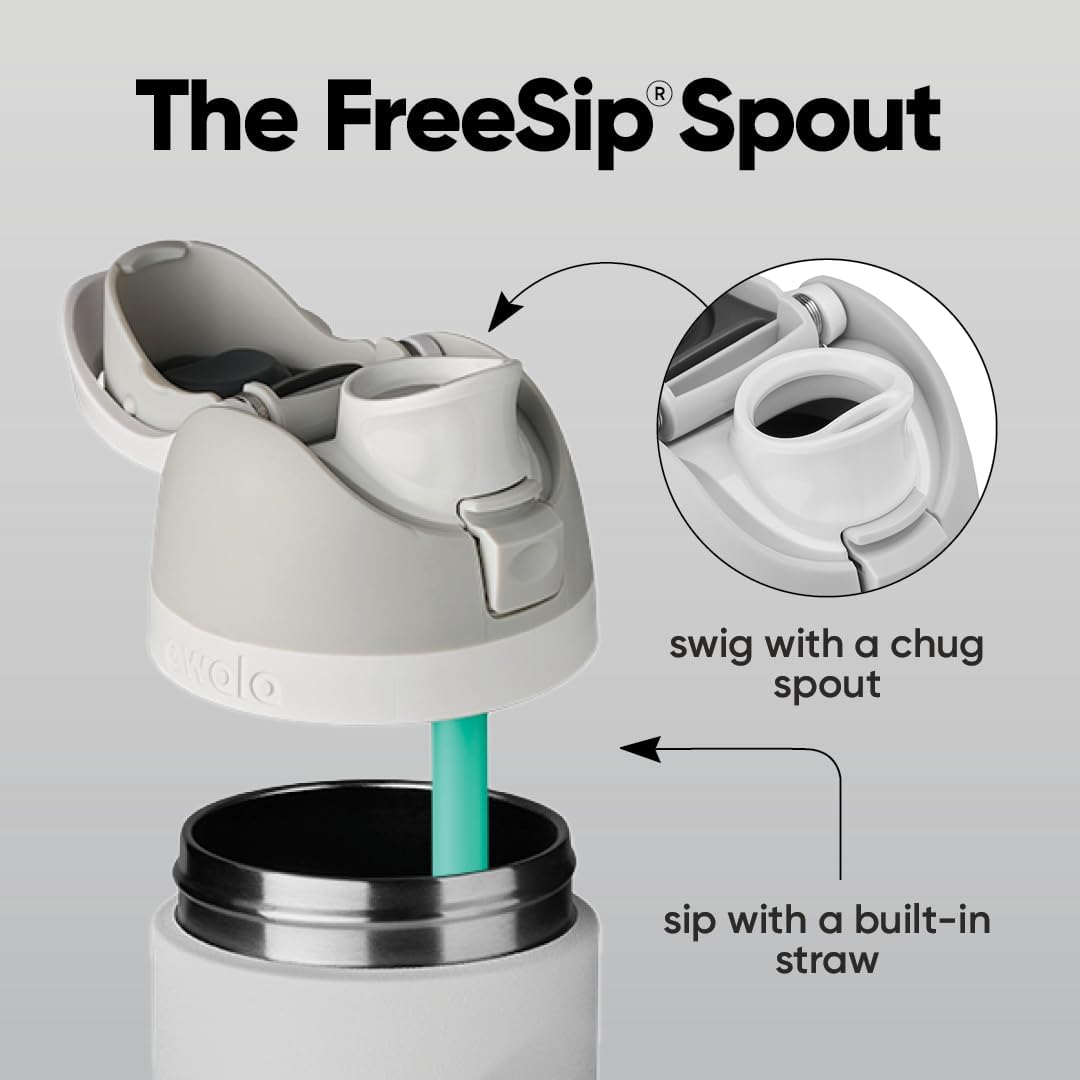 Owala Insulated FreeSip Drink Bottle - 945ml - Shy Marshmallow
