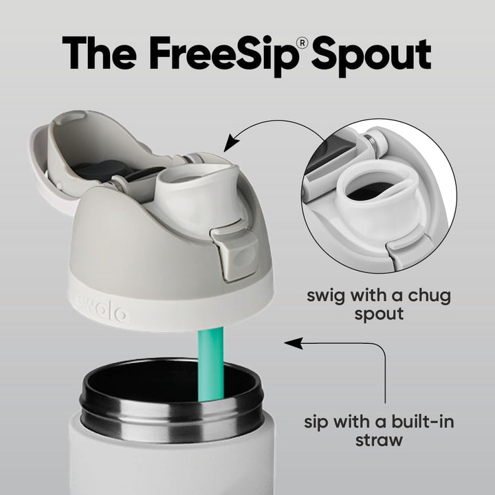 Owala Insulated FreeSip Drink Bottle - 945ml - Shy Marshmallow