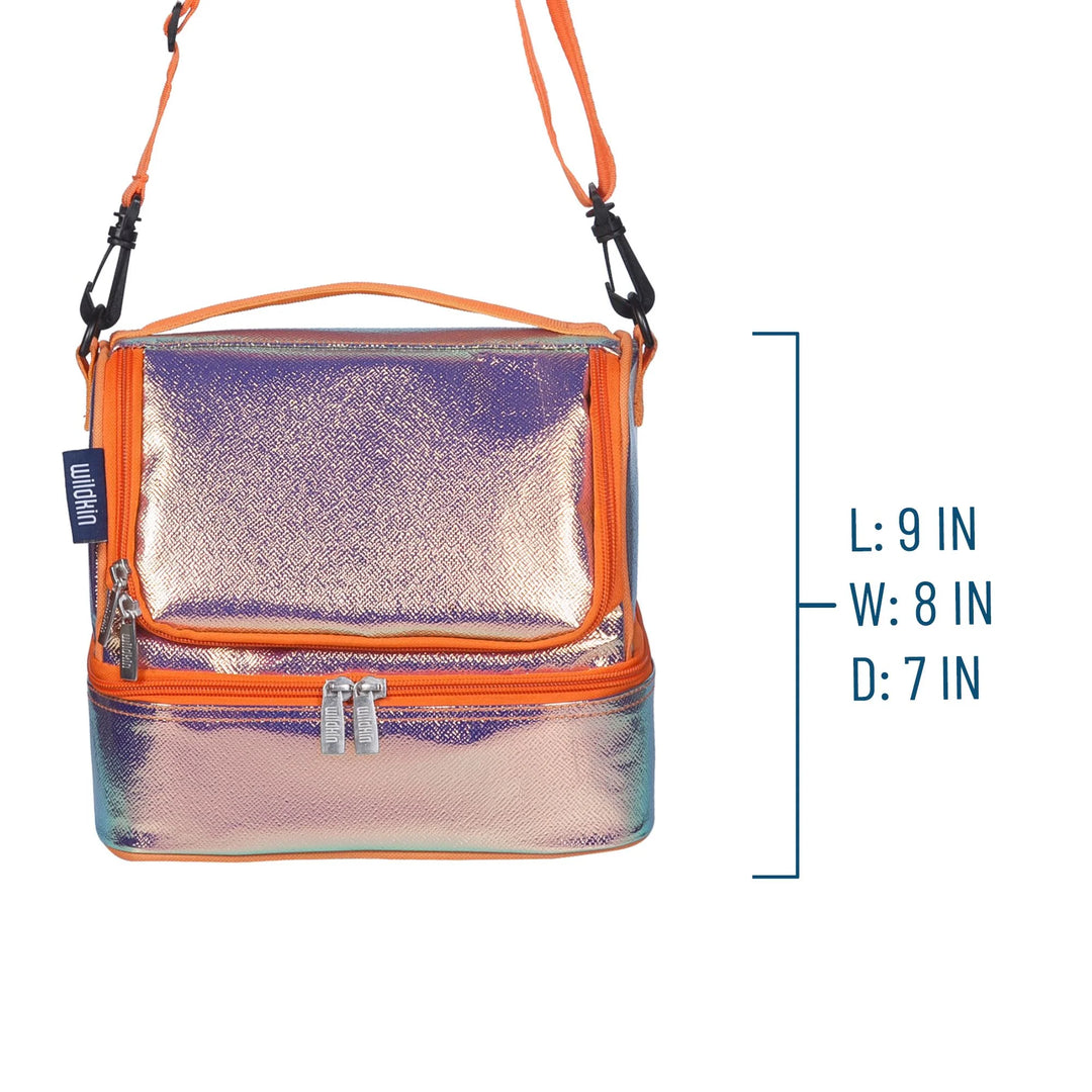 WIldkin Double Decker Lunch Bag - Orange Shimmer