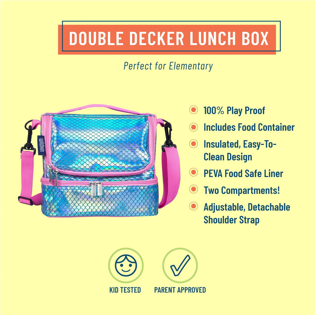 WIldkin Double Decker Lunch Bag - Mermaid Scales