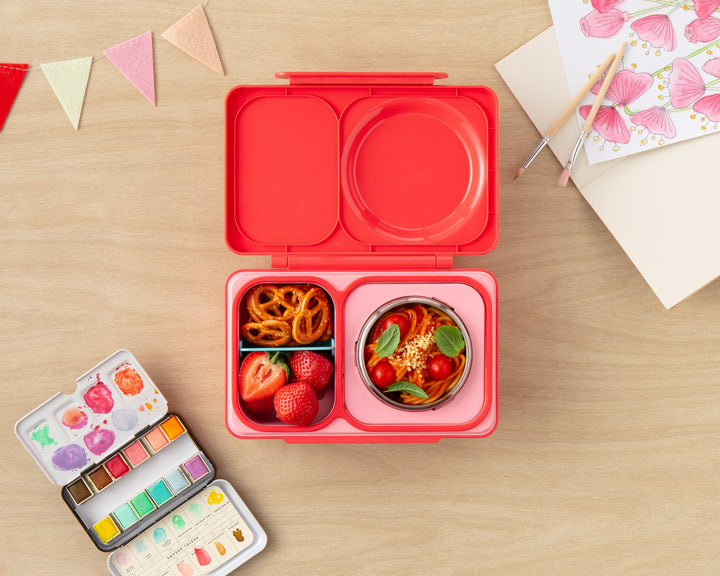 OmieBox UP Hot & Cold Lunch Box - Cherry Pink