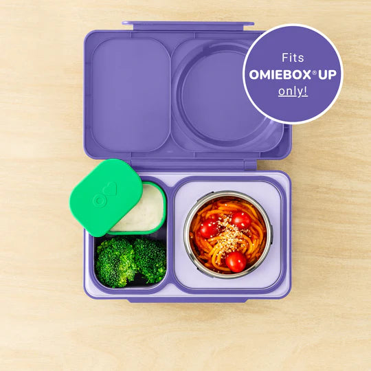 OmieBox UP Silicone Dip Container Set Of 2 - Purple/Green