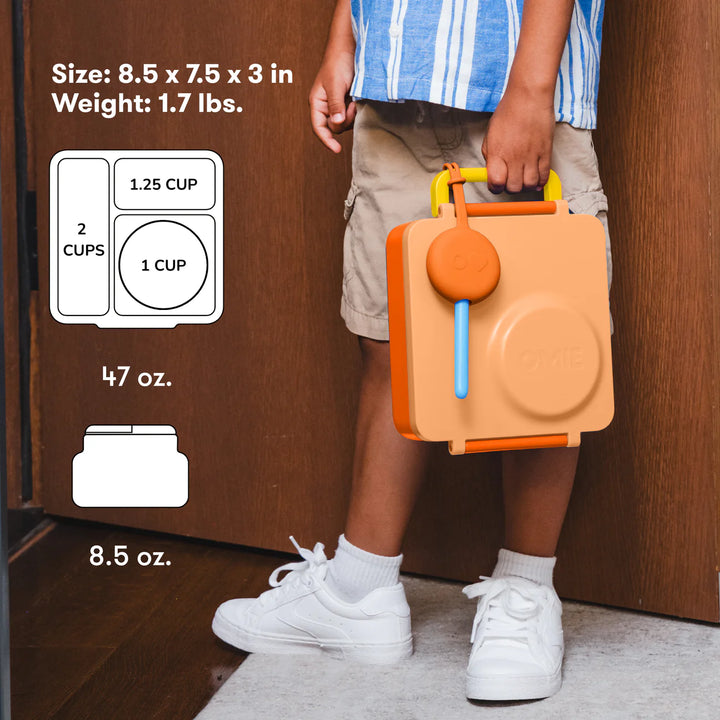 PRE-ORDER - OmieBox Hot & Cold Lunch Box V2 - Poppy Orange