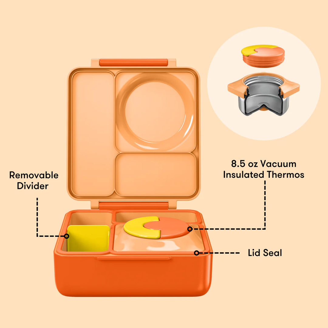 PRE-ORDER - OmieBox Hot & Cold Lunch Box V2 - Poppy Orange