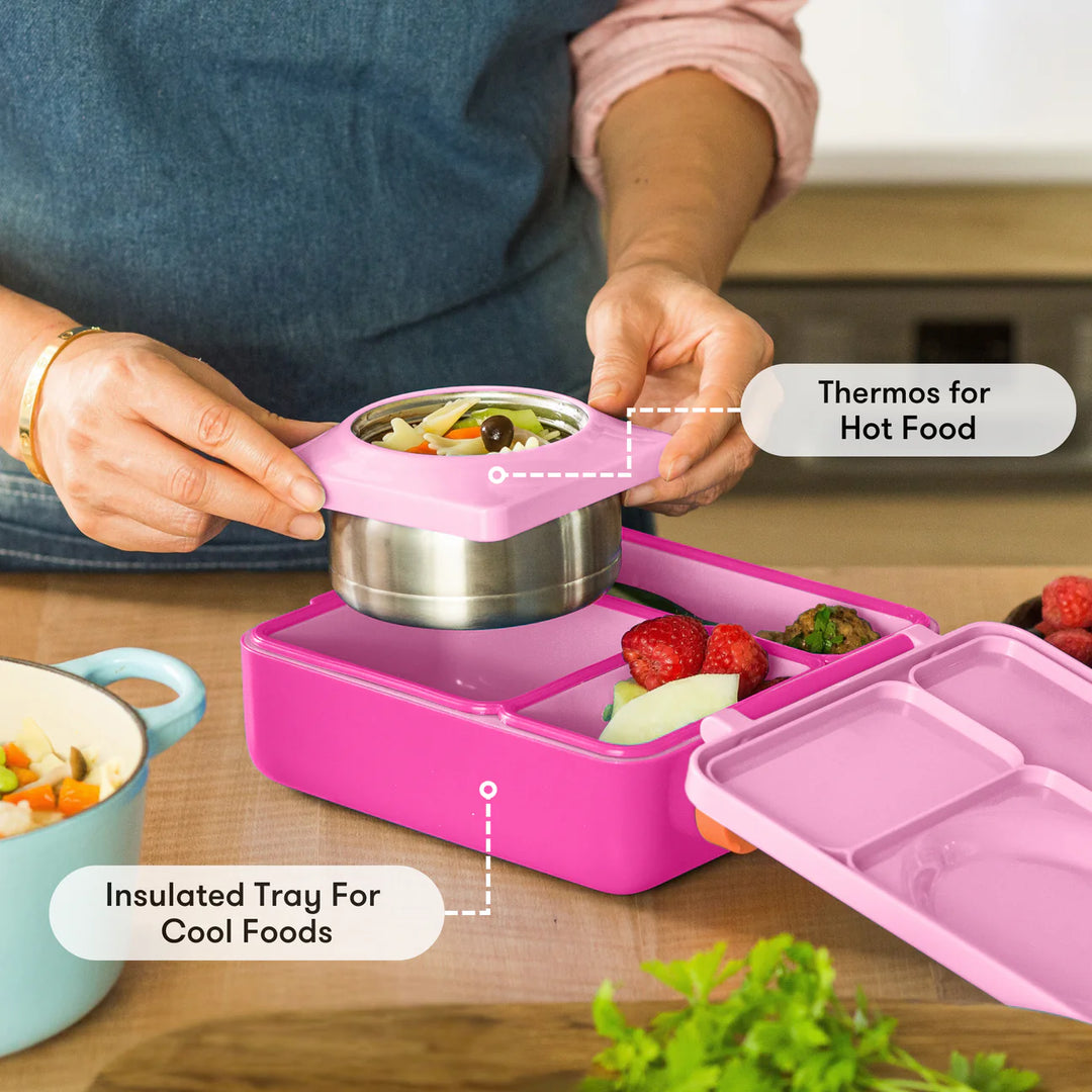 PRE-ORDER - OmieBox Hot & Cold Lunch Box V2 - Pixie Pink
