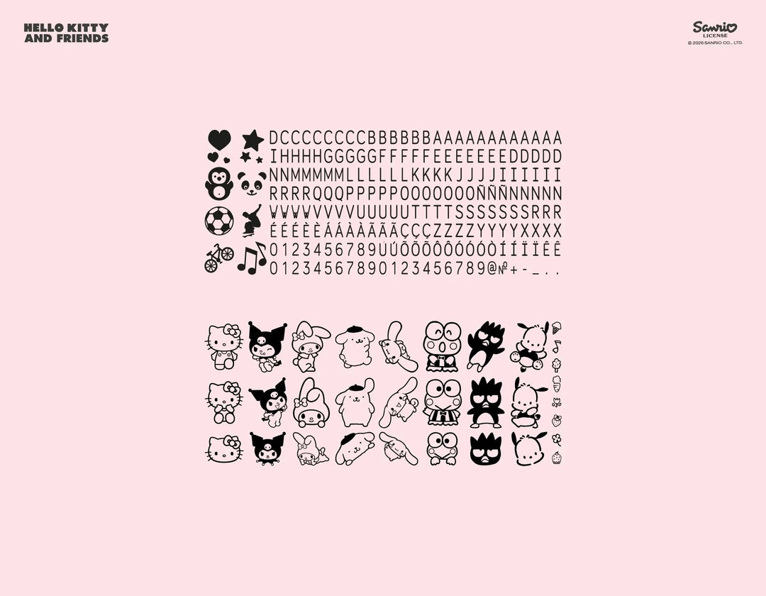 Hello Kitty & Friends DIY Customisable Stamp for Clothing & Objects