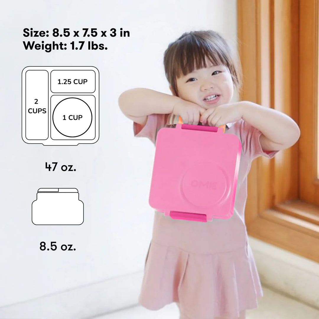 PRE-ORDER - OmieBox Hot & Cold Lunch Box V2 - Pixie Pink