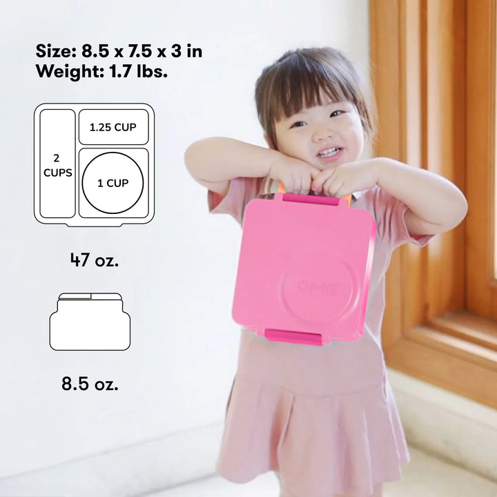 PRE-ORDER - OmieBox Hot & Cold Lunch Box V2 - Pixie Pink