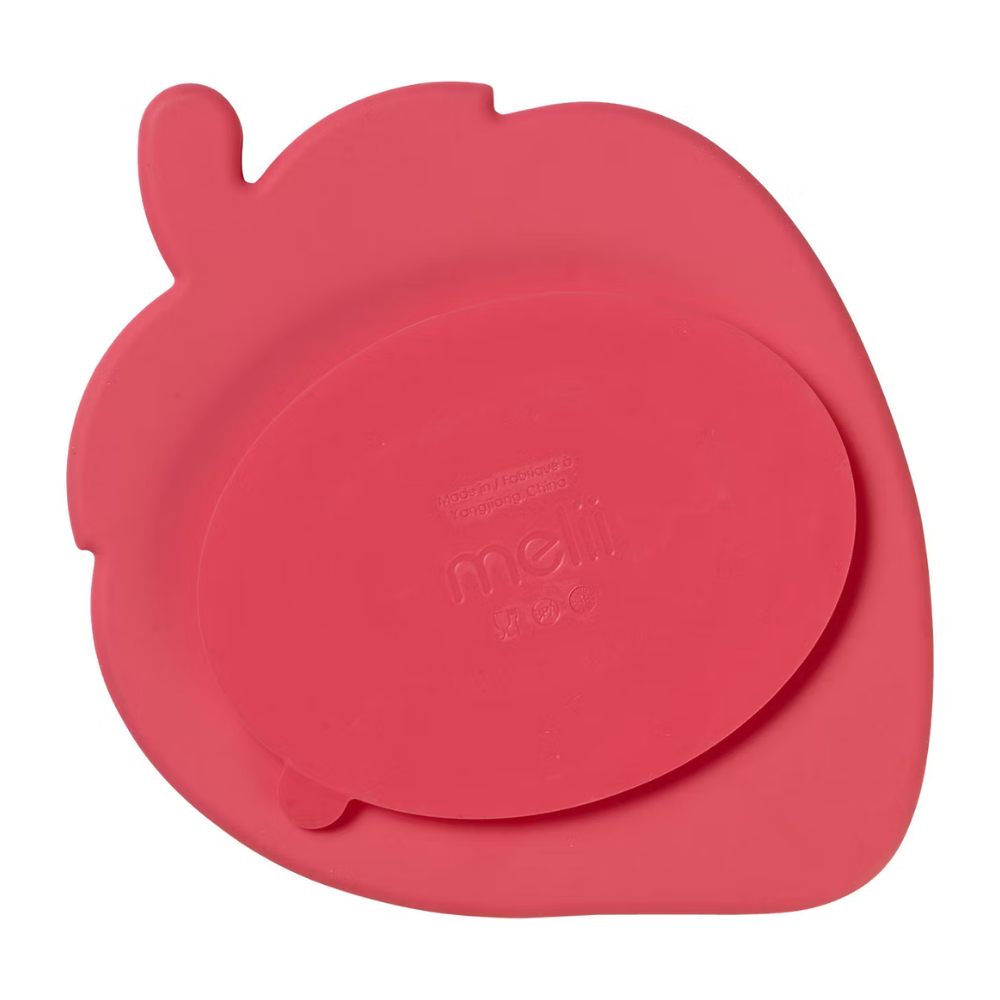 Melii Silicone Suction Plate - Strawberry