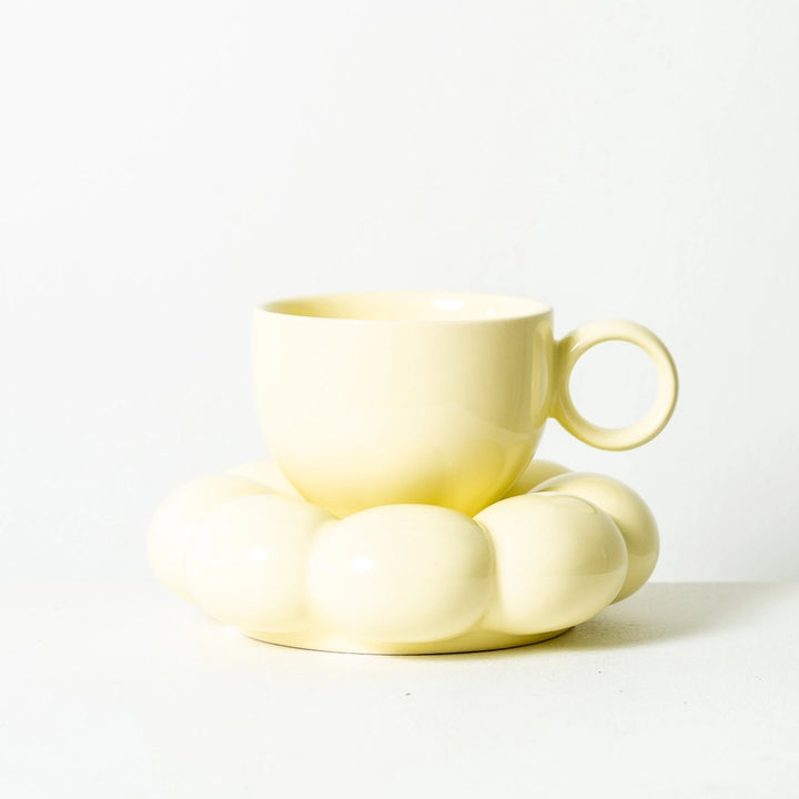 Sage & Cooper Lottie Mug & Saucer - Yellow