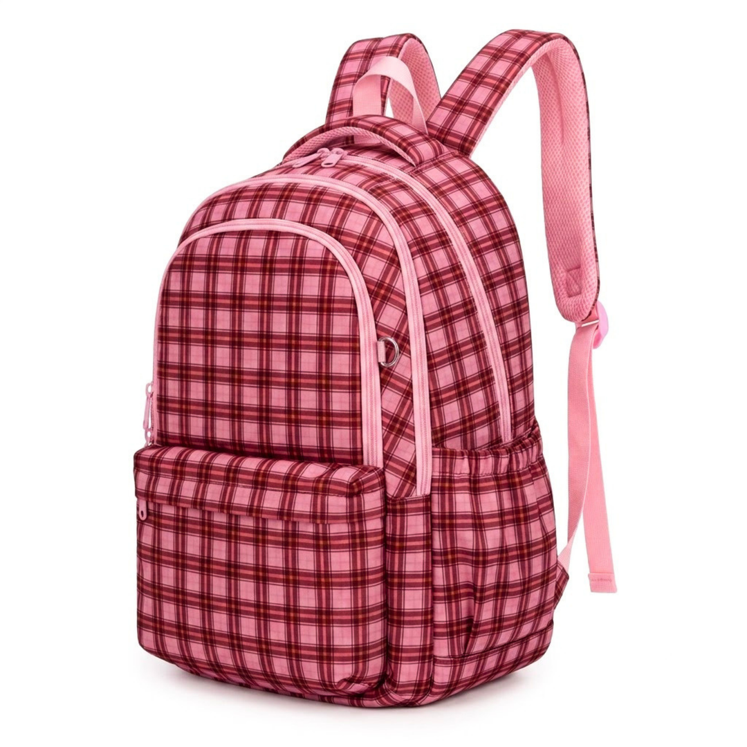 Kinnder Campus/Junior Backpack + Insulated Lunch Bag + Ice Pack Bundle - Berry Tarte