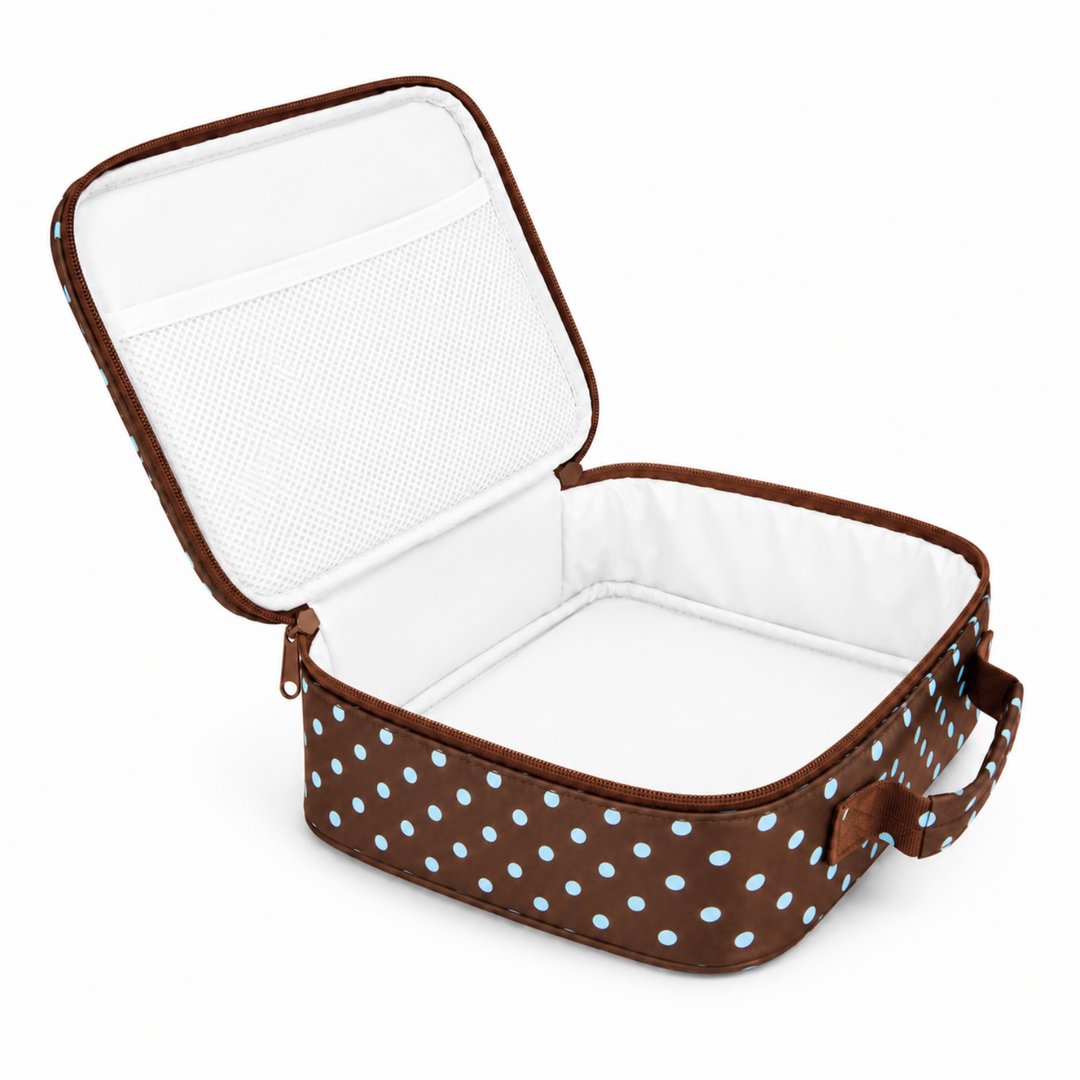 Kinnder JUNIOR Insulated Lunch Bag + Ice Pack - Polka Dots