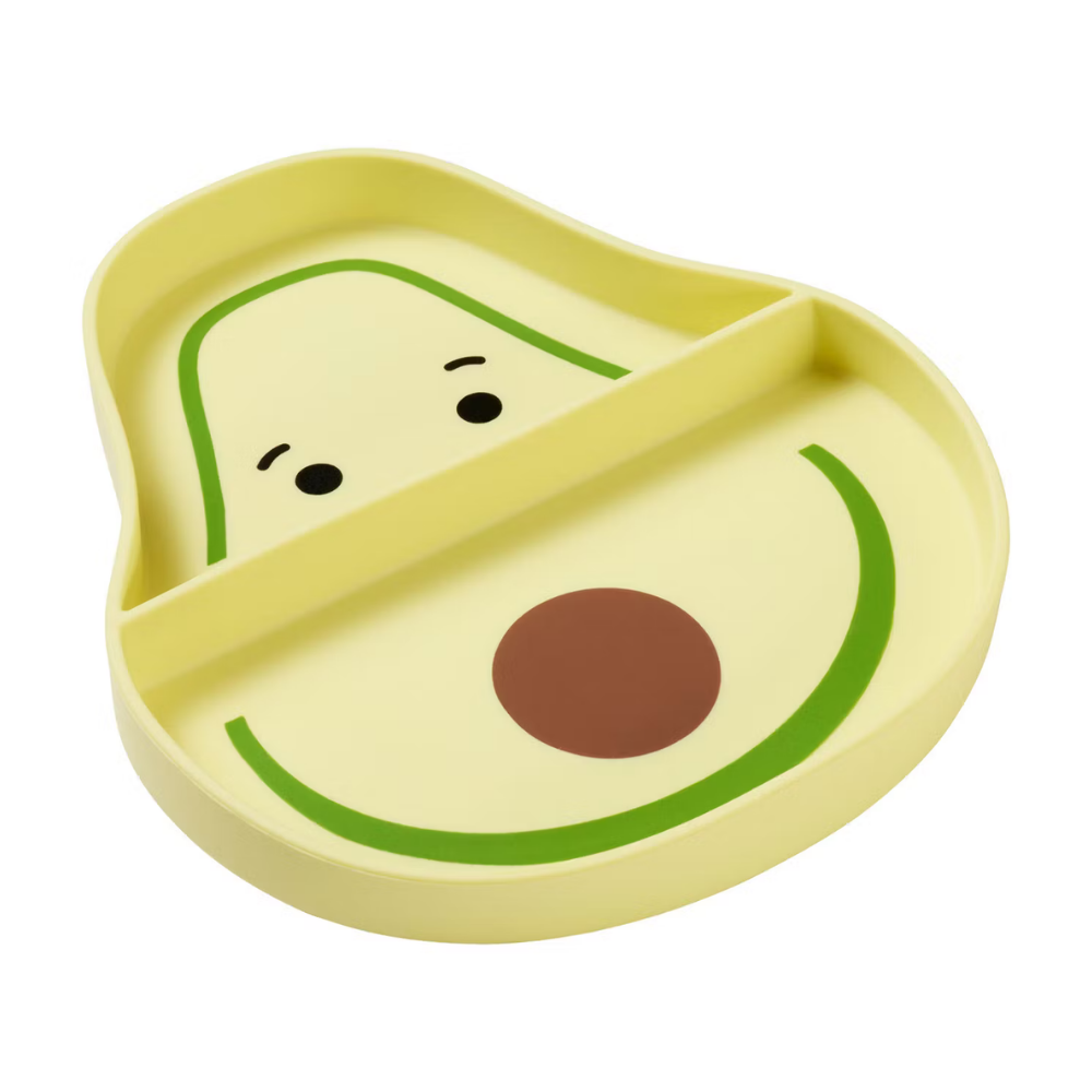 Melii Silicone Suction Plate - Avocado